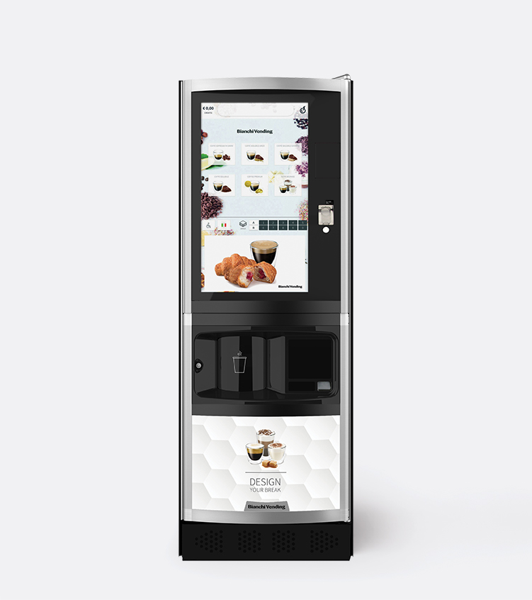 Distributore automatico Bianchi Lei 700 Tutto TouchScreen intuitivo per Negozi h24